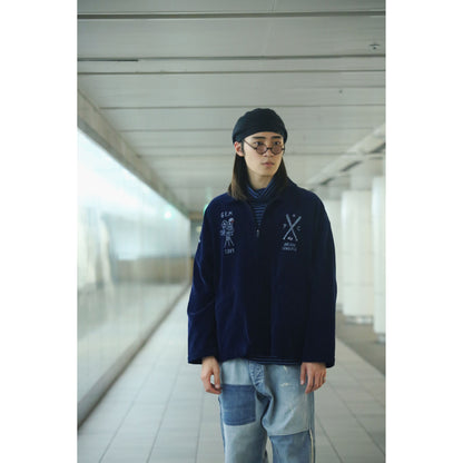 CORDUROY ZIP UP JACKET EMBROIDERY (SANDLOT)
