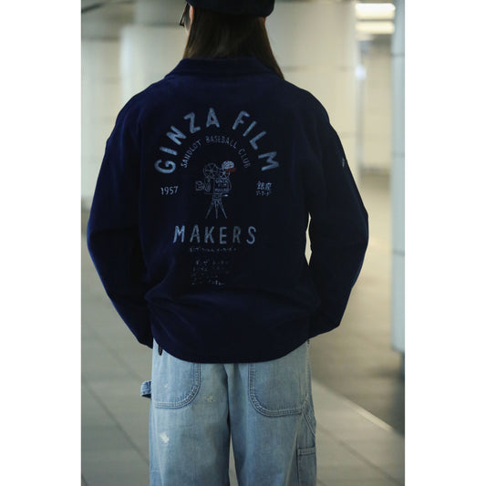 CORDUROY ZIP UP JACKET EMBROIDERY (SANDLOT)