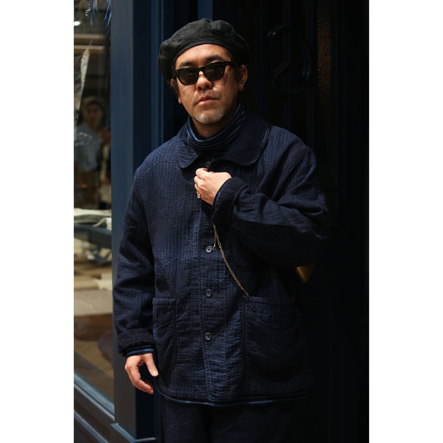 SEA ISLAND SASHIKO FRENCH JACKET WATCH CHAIN ITEM (LIMITED)