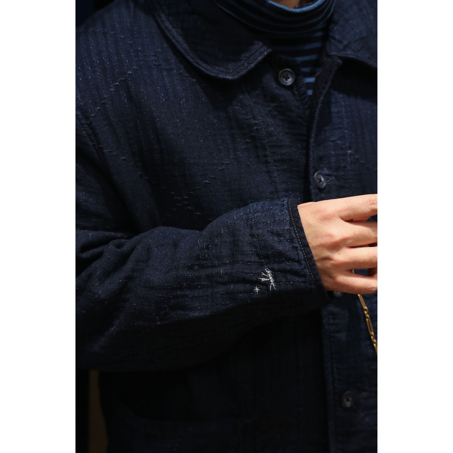 SEA ISLAND SASHIKO FRENCH JACKET WATCH CHAIN ITEM (LIMITED)