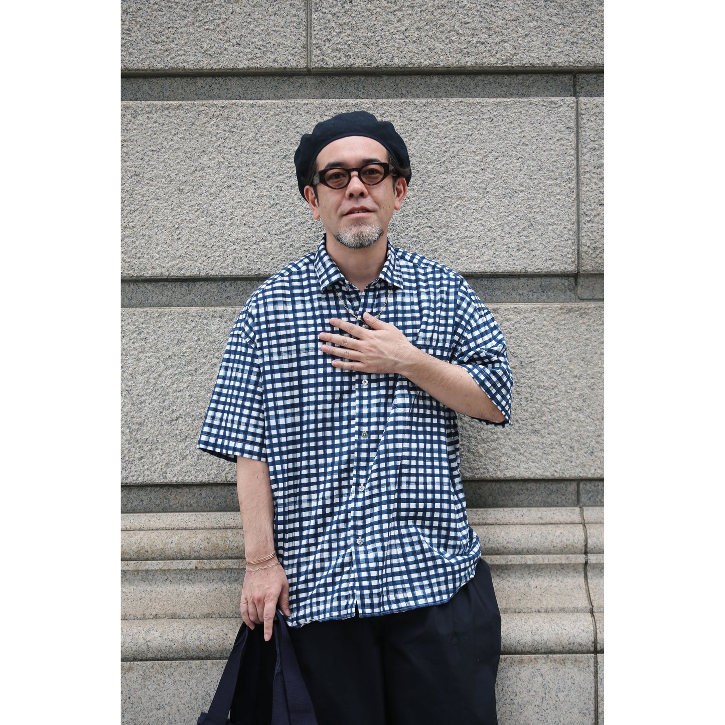 "PC EXCLUSIVE" BEAT WRITER 水彩 GINGHAM SHIRT
