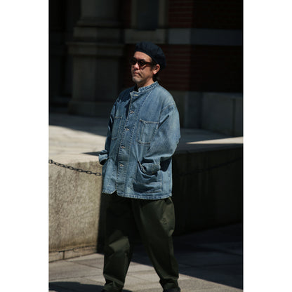 STEINBECK DENIM STAND COLLAR JACKET