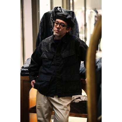 FARMER`S LINEN MILITARY JACKET