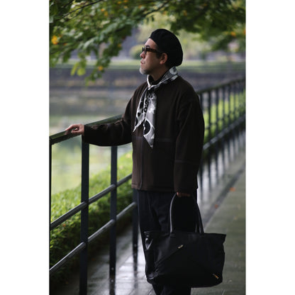 CASHMERE ZIP UP JACKET W/SILVER ZIPPER (BABY CASH)