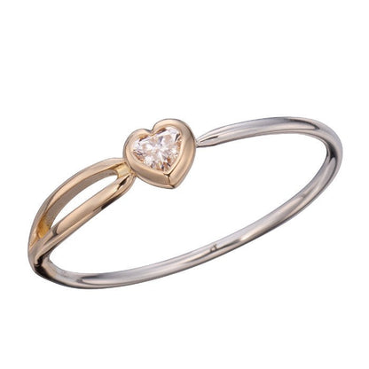 HEART DIAMOND NEEDLE RING Ⅱ
