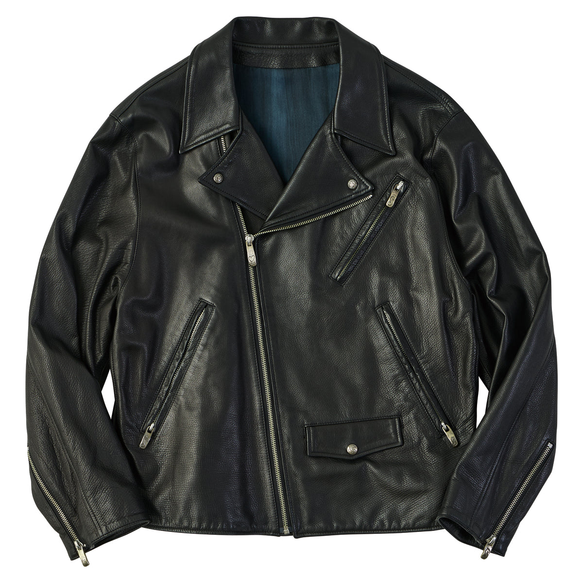 PC RIDERS JACKET W/LOVE & PEACE SILVER