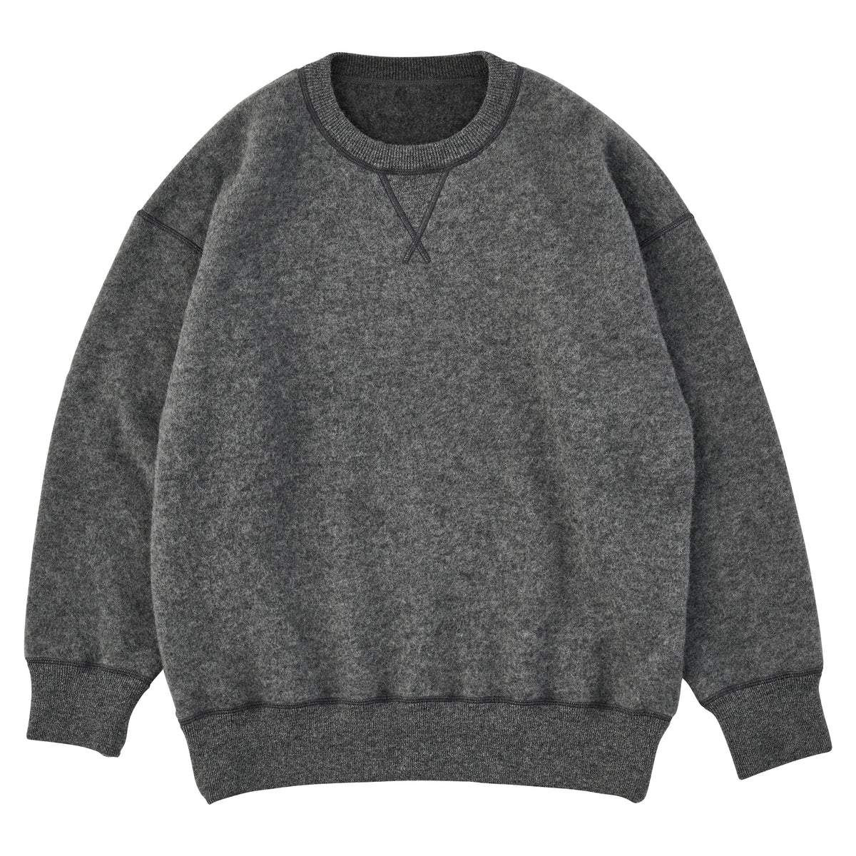 BABY ALPACA / CASHMERE DOUBLE FACE CREWNECK