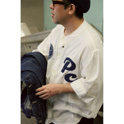 SUVIN GOLD GAUZE BASEBALL SHIRT CUSTOM