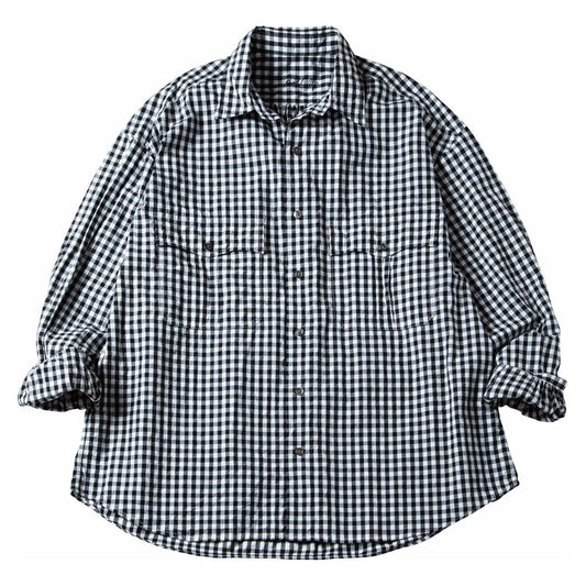 ROLL UP GINGHAM CHECK SHIRT