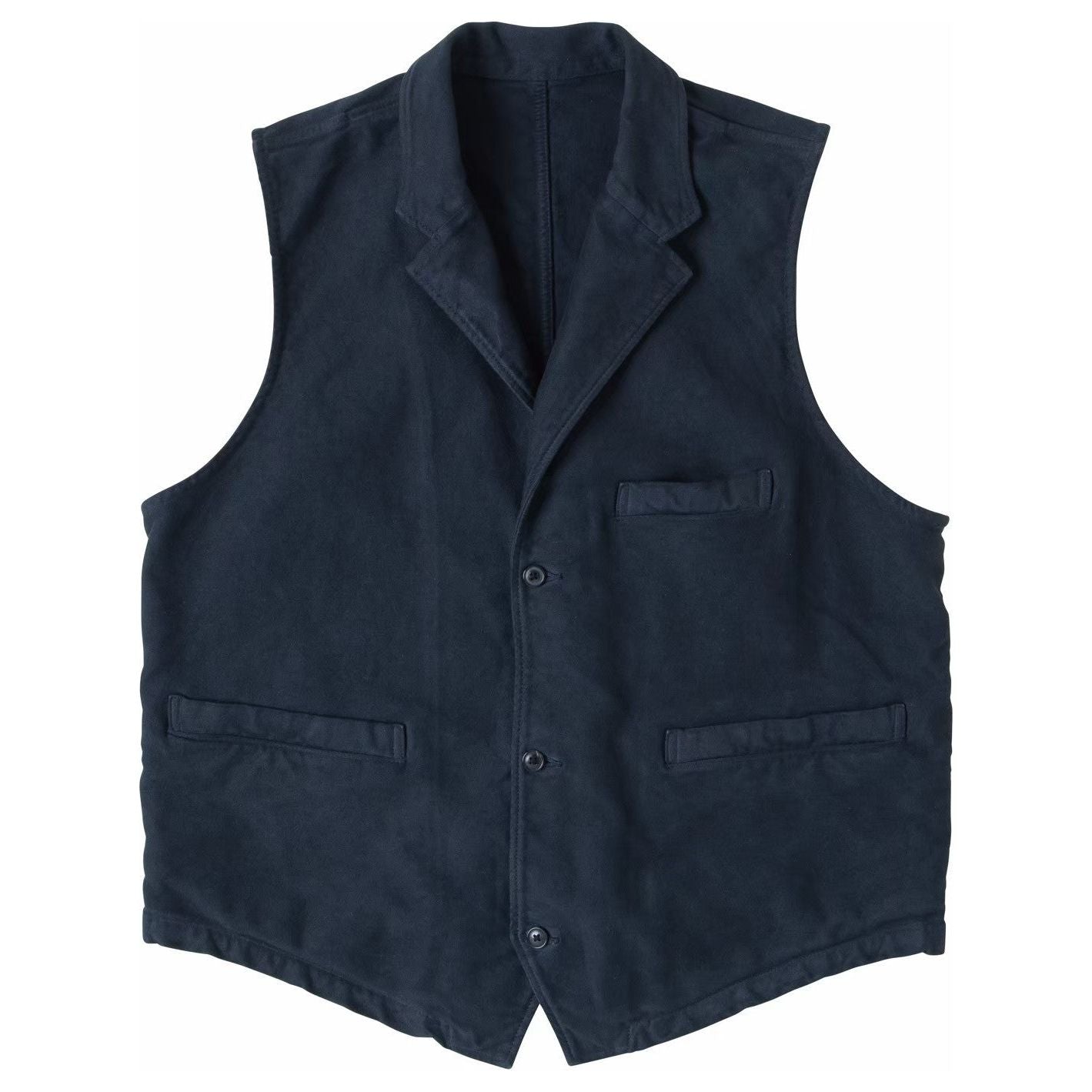 MOLESKIN MODIGLIANI COLLAR VEST