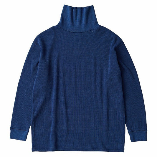 H/W INDIGO THERMAL TURTLENECK