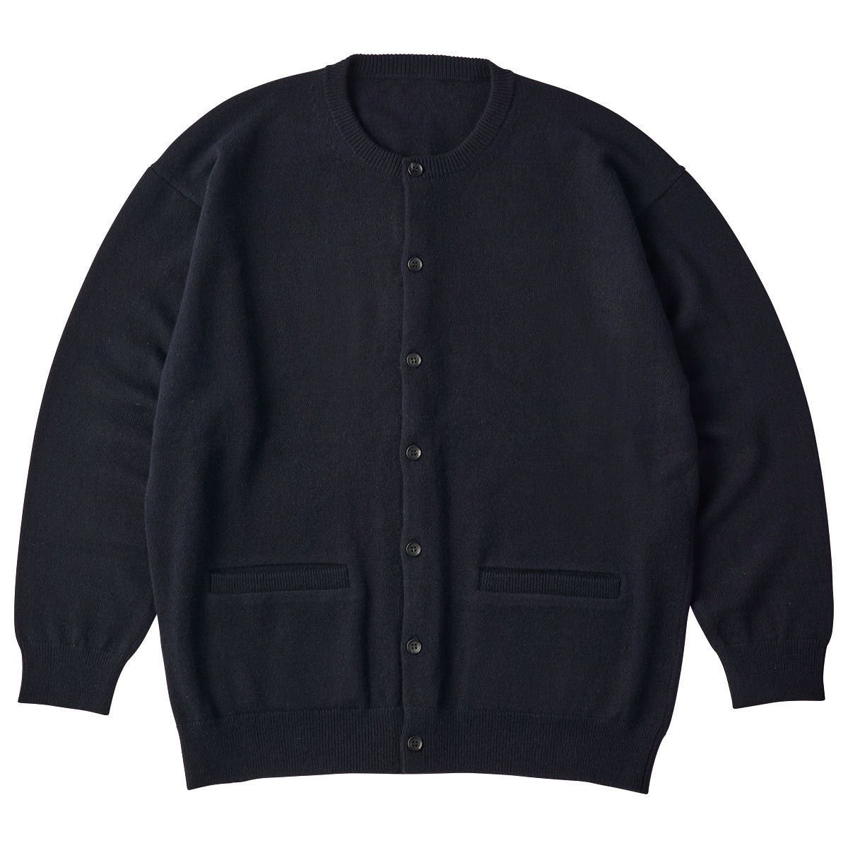 CASHMERE KNIT CREWNECK CARDIGAN (BABY CASH)