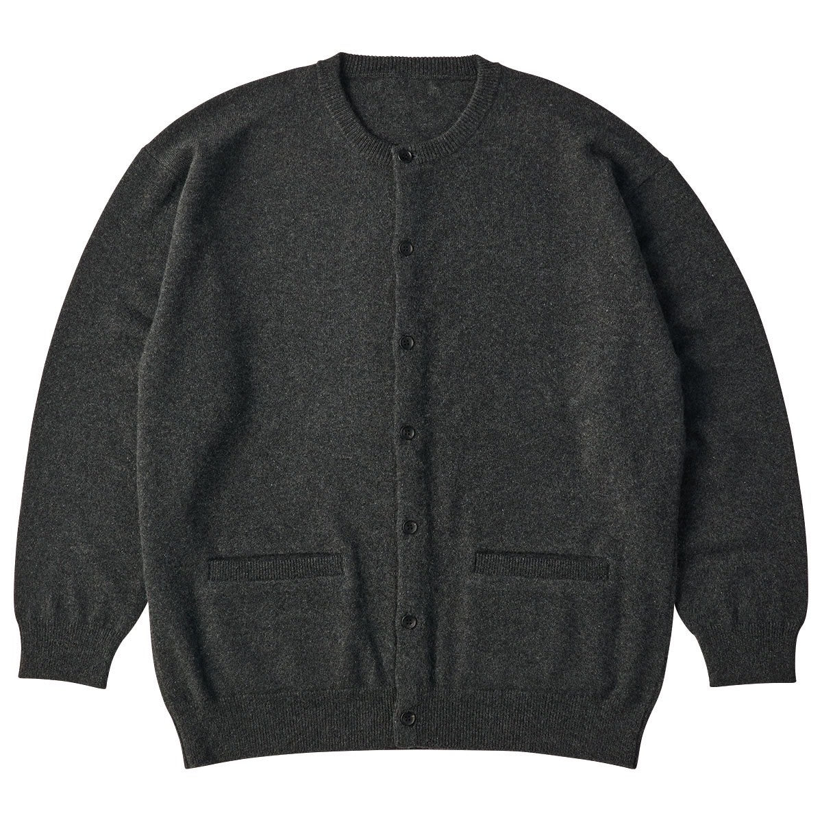 CASHMERE KNIT CREWNECK CARDIGAN (BABY CASH)