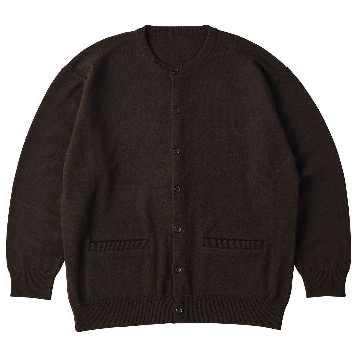 CASHMERE KNIT CREWNECK CARDIGAN (BABY CASH)