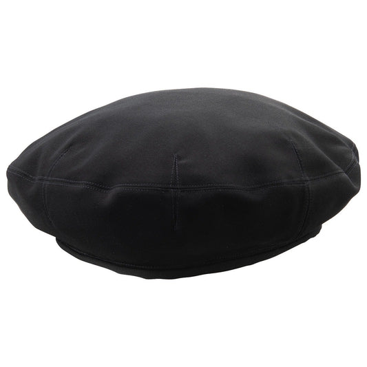 BLACK GABARDINE BERET  (FUCK DRESS CODE PIPING INSIDE)