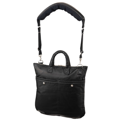 PC RIDERS LEATHER Newton HELMET CASE W/LOVE & PEACE SILVER