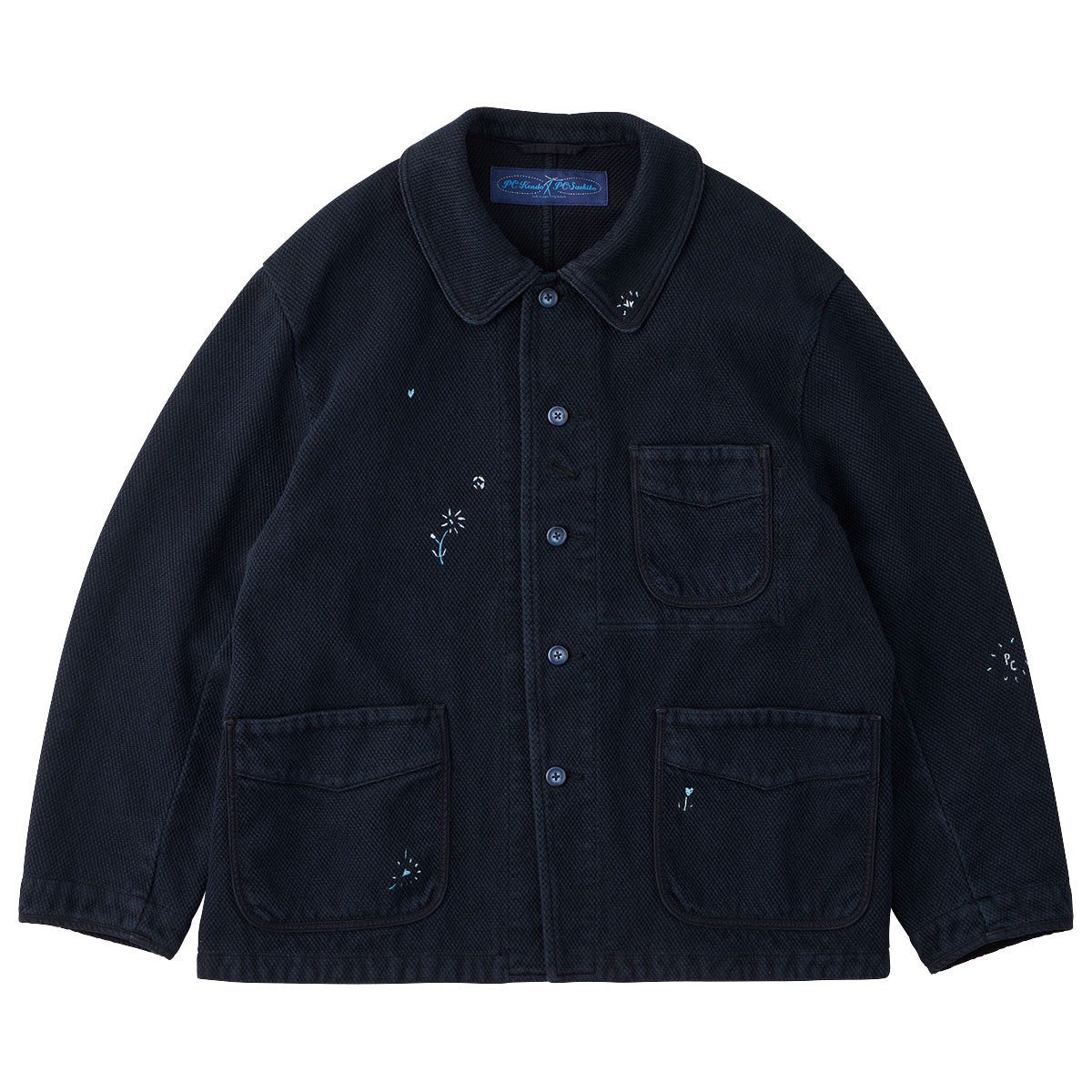 定価387,000！ KENDO FRENCH JACKRT CUST PC KENDO FRENCH JACKET EMBROIDERY (FLOWER) WATCH CHAIN ITEM