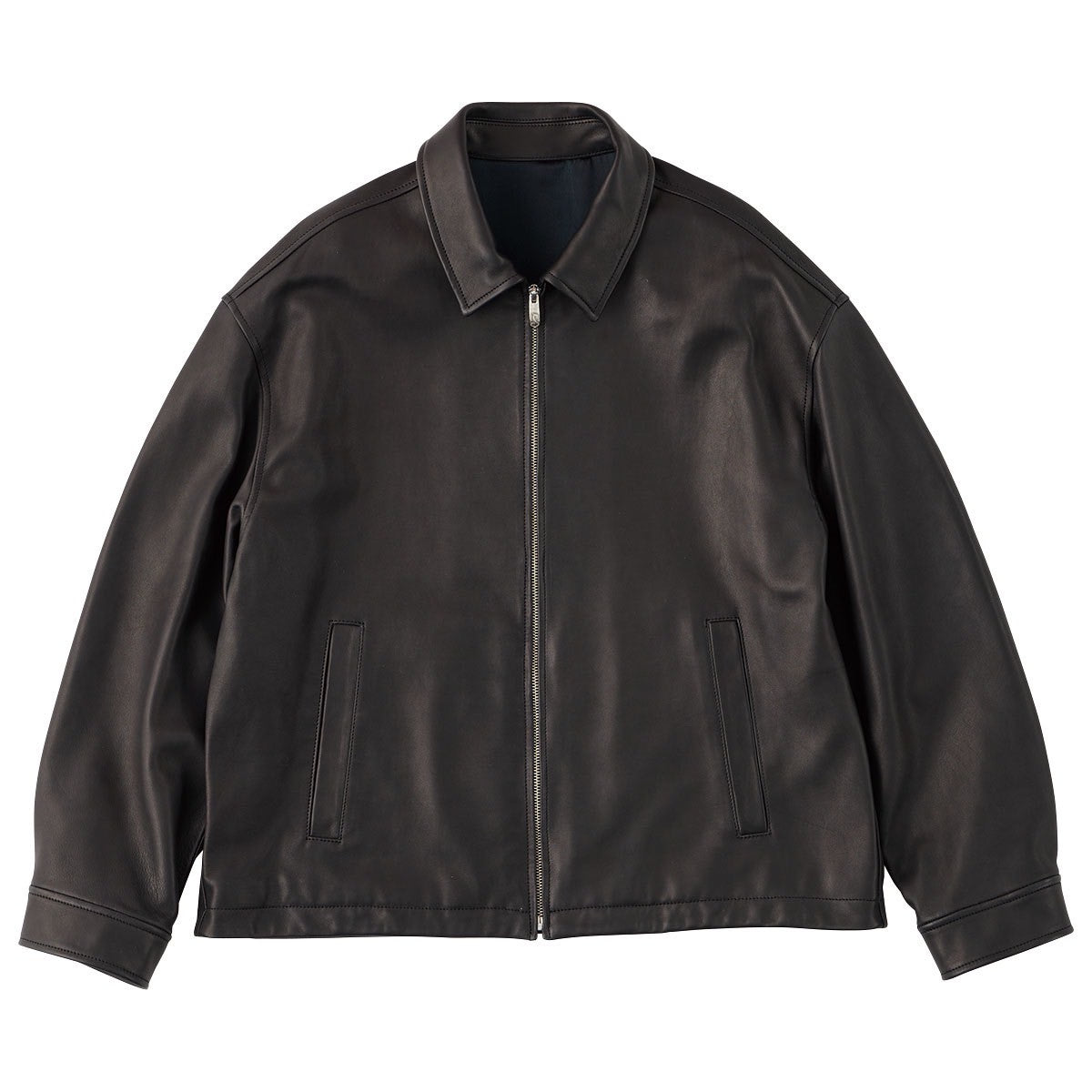 LEATHER ZIP UP JACKET W/LOVE & PEACE SILVER (ENTREFINO)