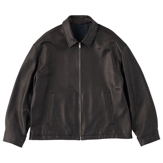 LEATHER ZIP UP JACKET W/LOVE & PEACE SILVER (ENTREFINO)