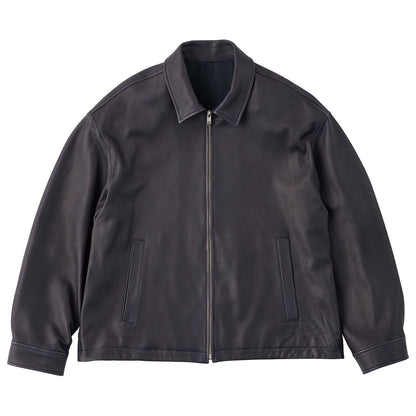 LEATHER ZIP UP JACKET W/LOVE & PEACE SILVER (ENTREFINO)