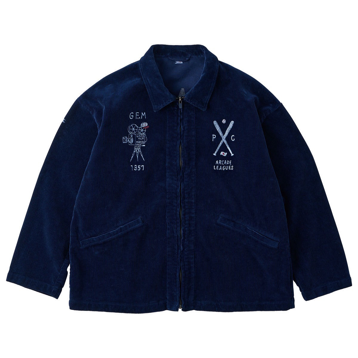 ジャケット・アウター 60s campus corduroy jacket ZENTHACE Mens Corduroy Vintage Jackets Zip Up Bomber Flannel