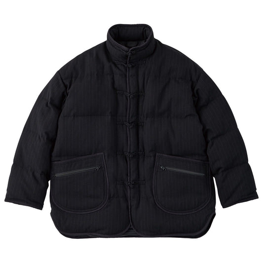 PIN STRIPE CHINESE DOWN JACKET