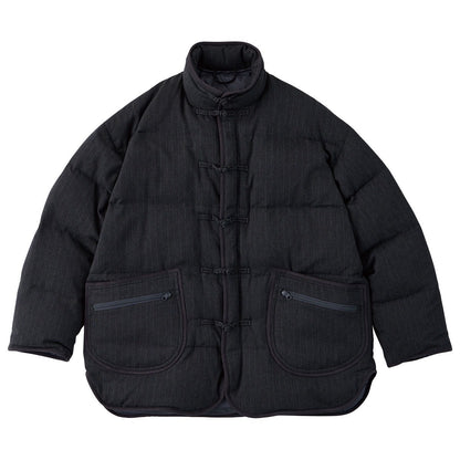 PIN STRIPE CHINESE DOWN JACKET