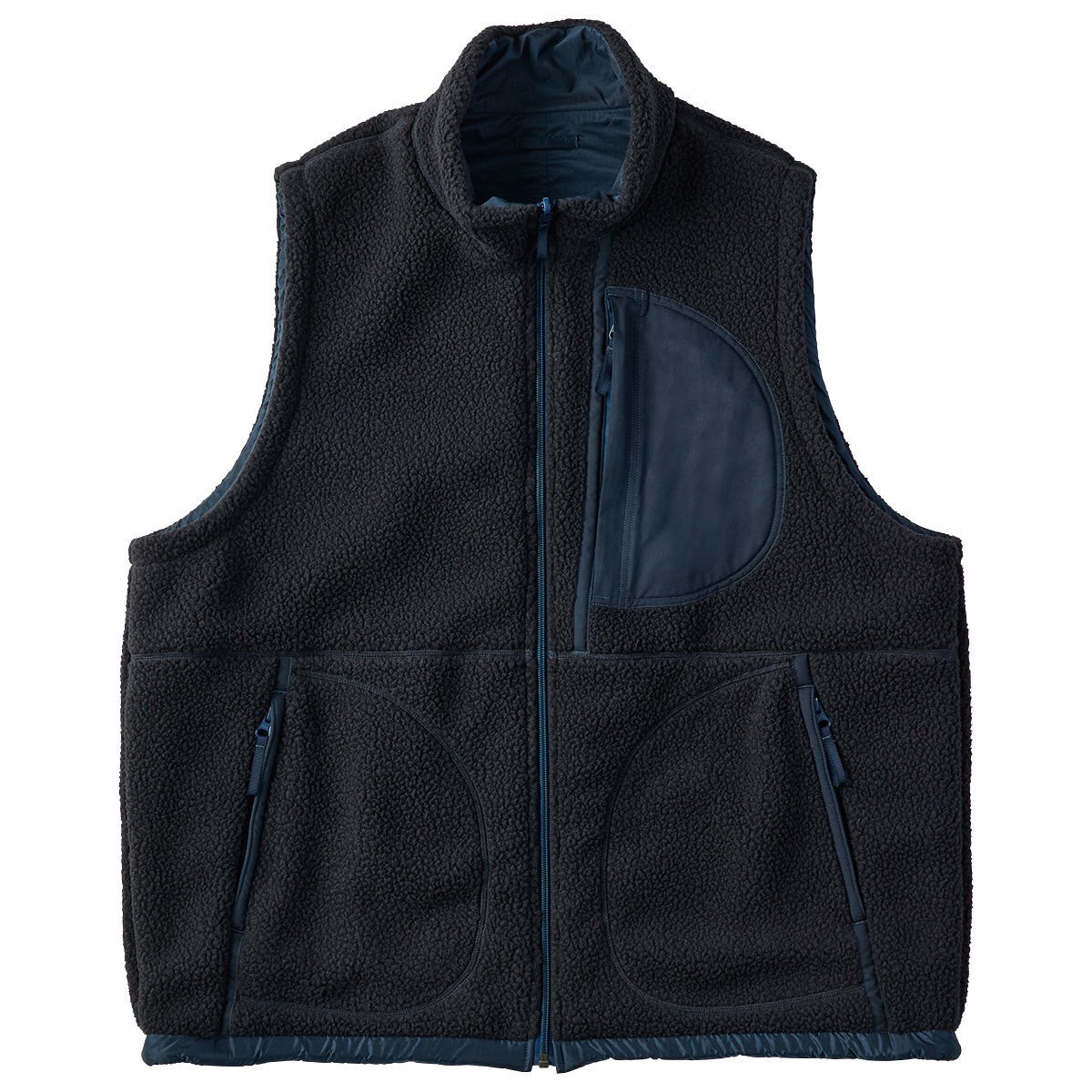 FLEECE LINER NYLON ZIP UP VEST (POLARTEC) / WEATHER MJ CONNECTION