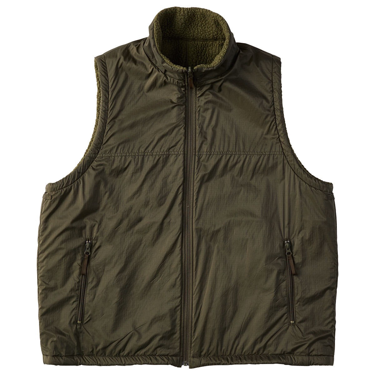 FLEECE LINER NYLON ZIP UP VEST (POLARTEC) / WEATHER MJ CONNECTION