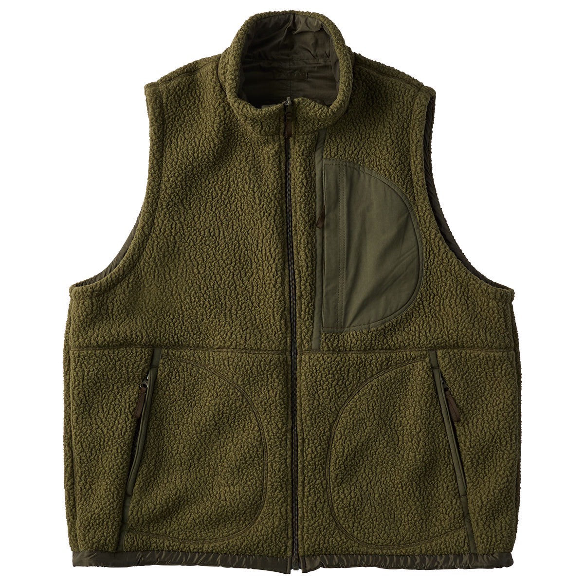 FLEECE LINER NYLON ZIP UP VEST (POLARTEC) / WEATHER MJ CONNECTION