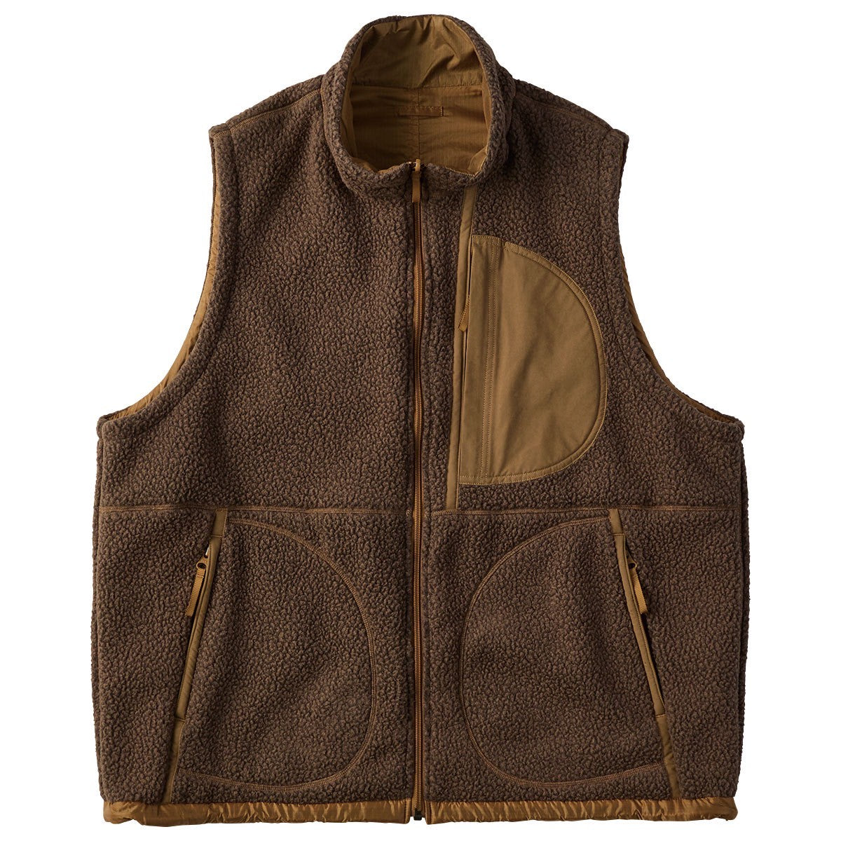FLEECE LINER NYLON ZIP UP VEST (POLARTEC) / WEATHER MJ CONNECTION