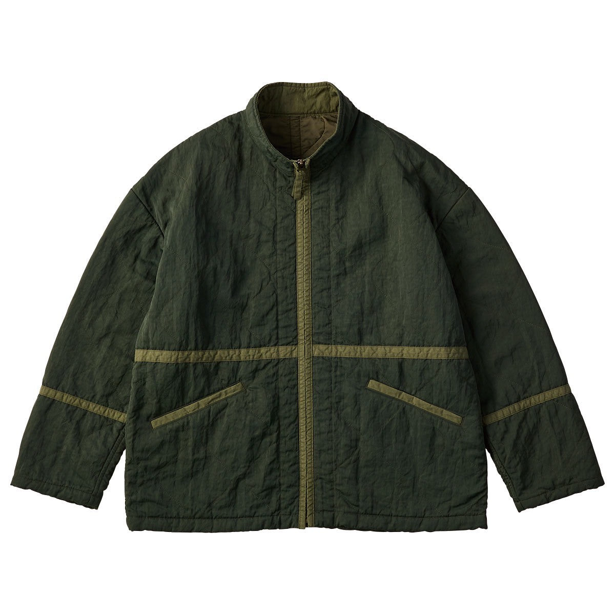SUPER NYLON MILITARY ZIP UP JACKET
