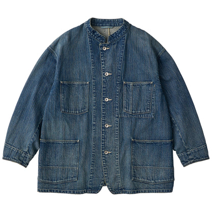 STEINBECK DENIM STAND COLLAR JACKET