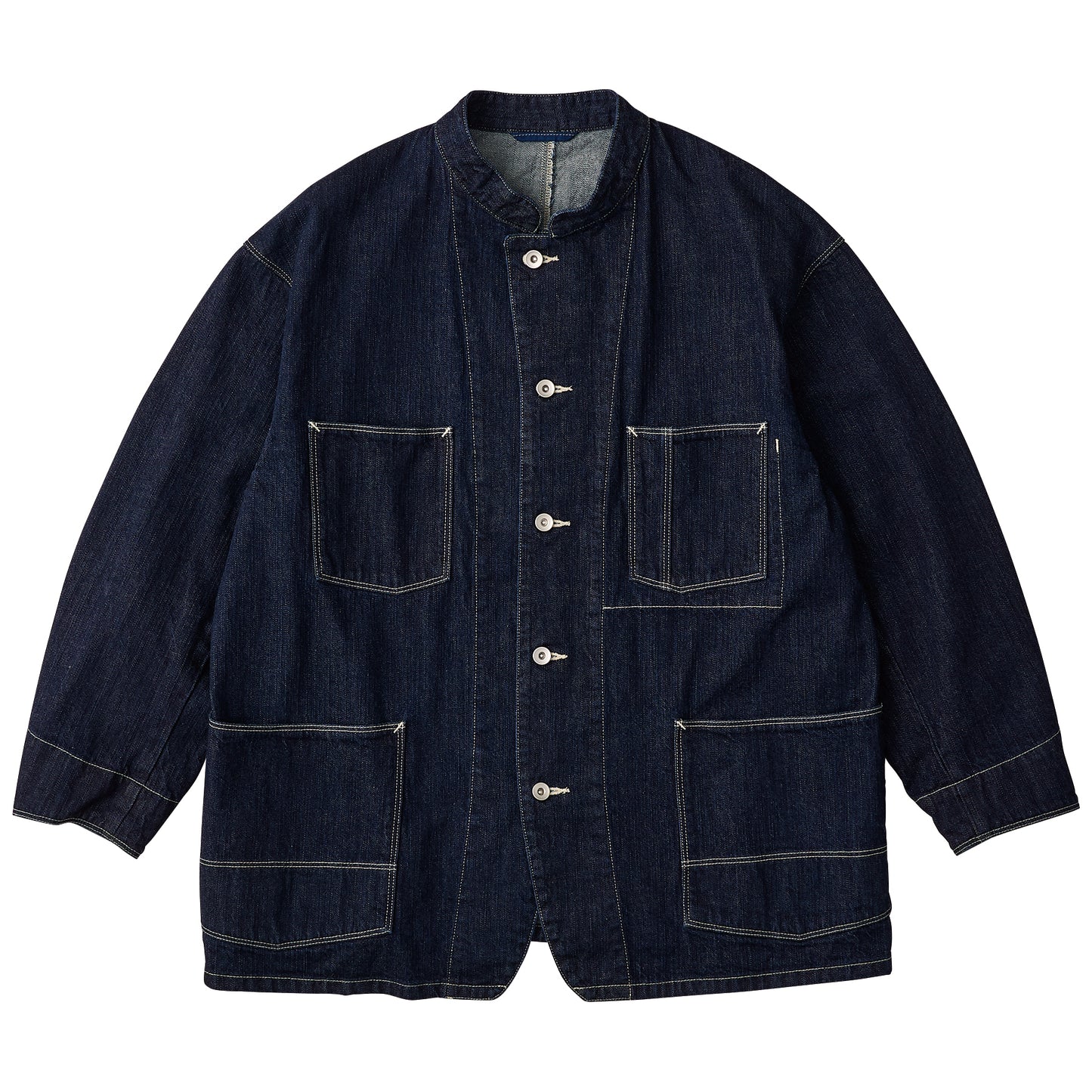 STEINBECK DENIM STAND COLLAR JACKET