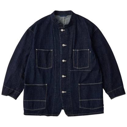 STEINBECK DENIM STAND COLLAR JACKET