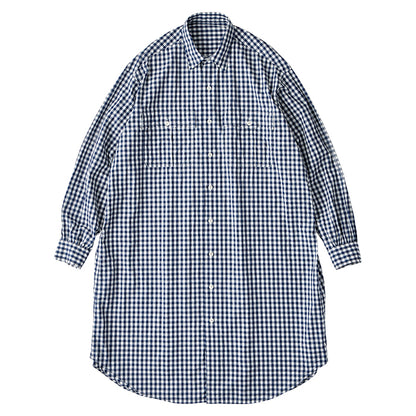 ROLL UP GINGHAM CHECK SHIRT DRESS