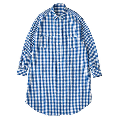 ROLL UP GINGHAM CHECK SHIRT DRESS