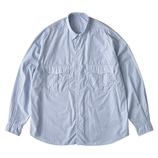 ROLL UP STRIPE SHIRT (ALUMO FABRIC 120/2)