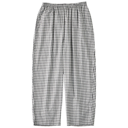 HEATHER GINGHAM CHECK PEACE PANTS (GIZA 120/2)