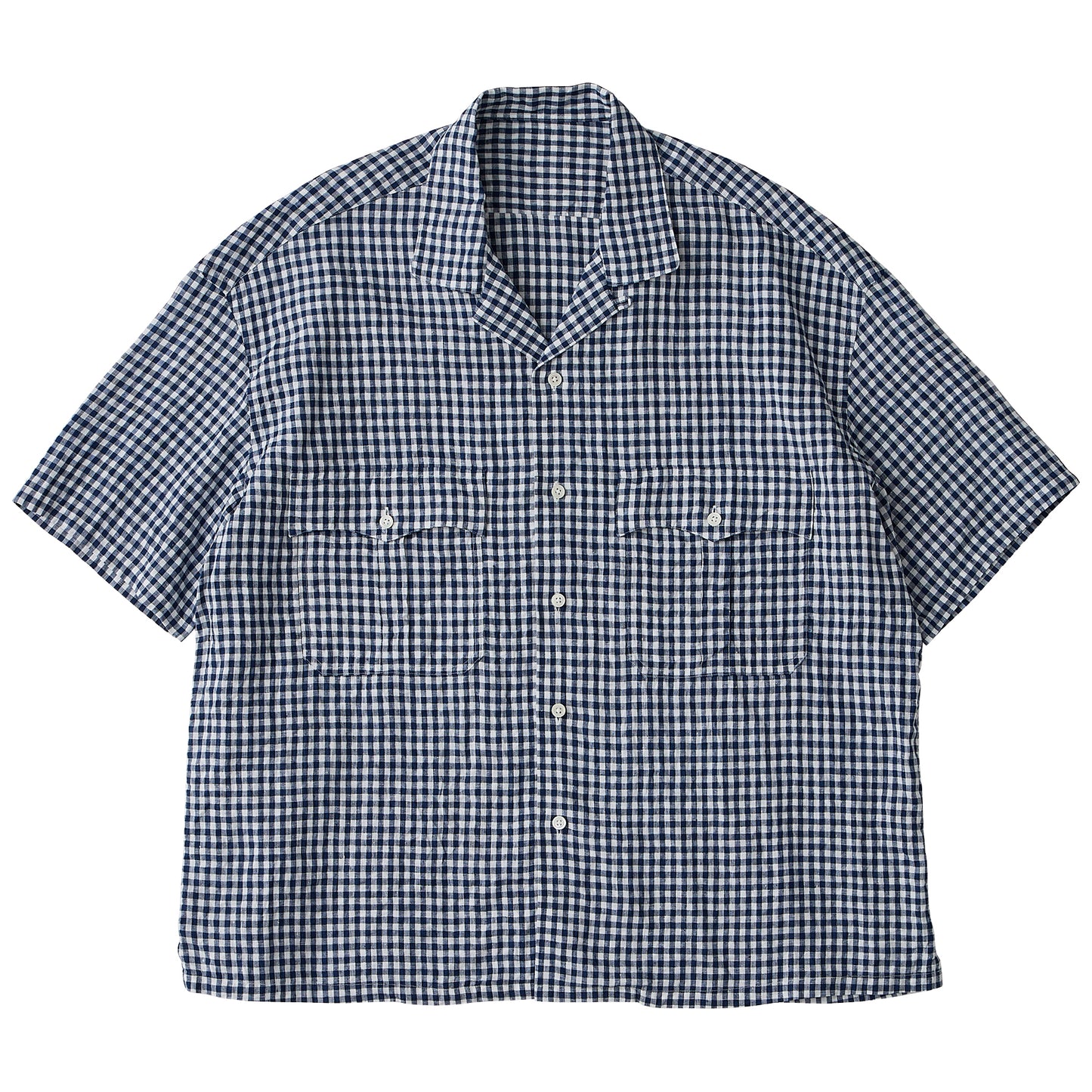 KEROUAC LINEN GINGHAM CHECK SHIRT