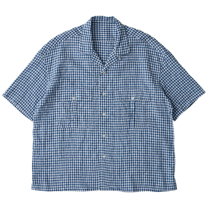 KEROUAC LINEN GINGHAM CHECK SHIRT