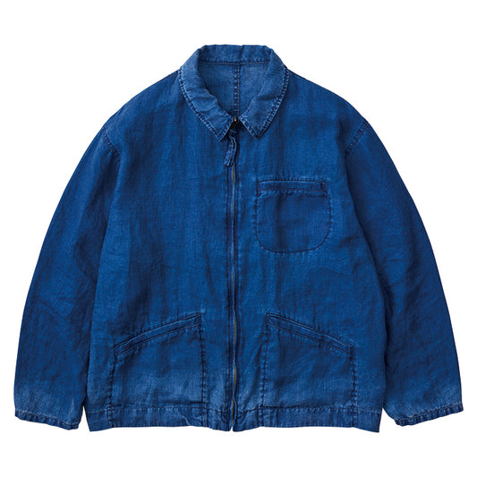 INDIGO LINEN SWING TOP