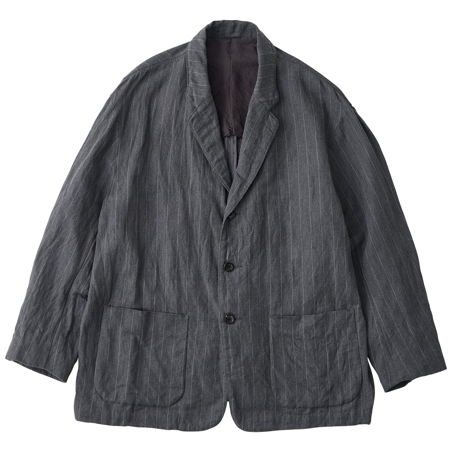 PIN STRIPE LINEN COTTON CLASSIC JACKET