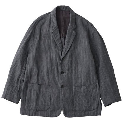 PIN STRIPE LINEN COTTON CLASSIC JACKET