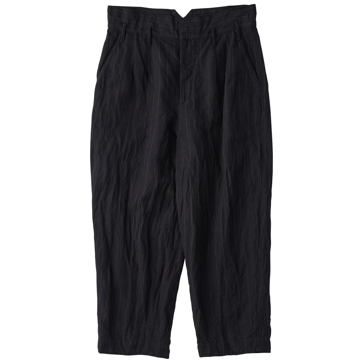 PIN STRIPE LINEN COTTON CLASSIC PANTS
