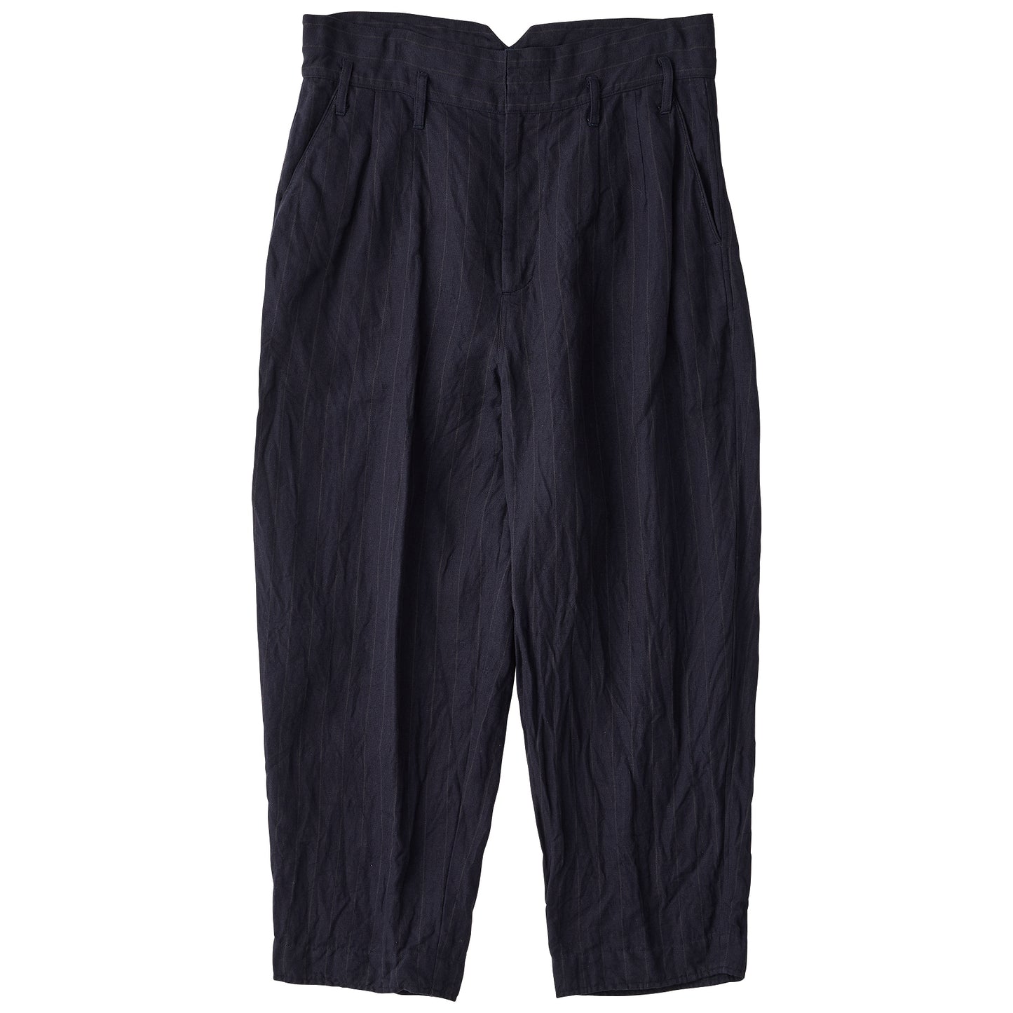 PIN STRIPE LINEN COTTON CLASSIC PANTS
