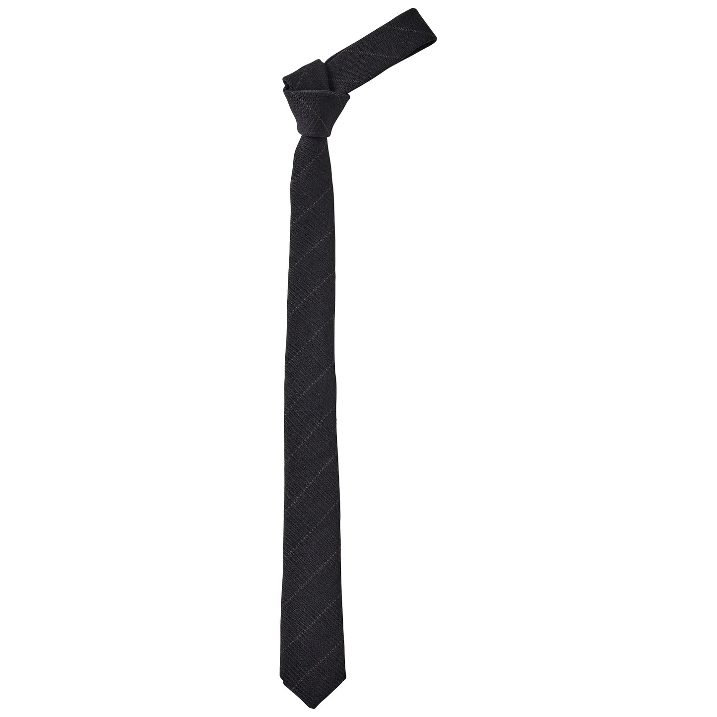 PIN STRIPE LINEN COTTON TIE