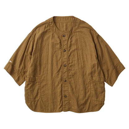 SUVIN GOLD GAUZE BASEBALL SHIRT