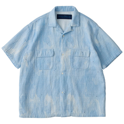PAINTED SASHIKO WATERCOLOR KAIKIN SHIRT