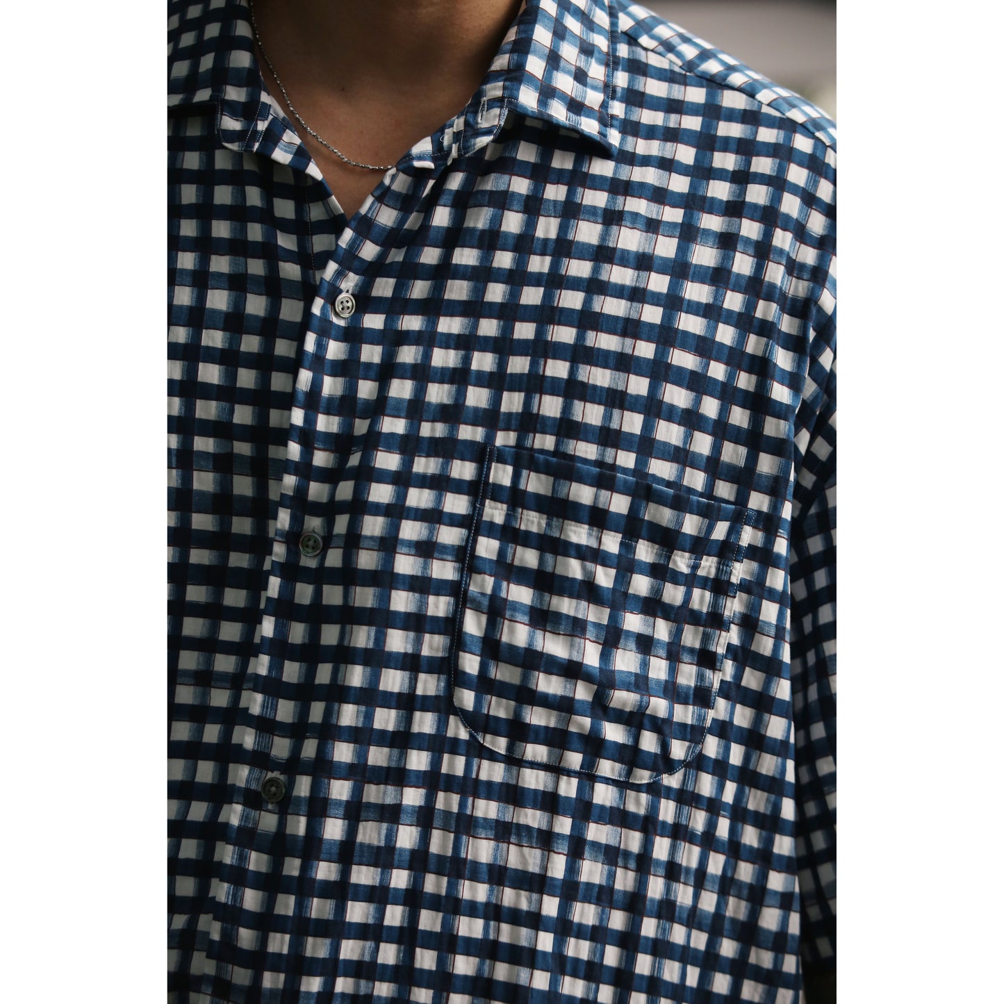"PC EXCLUSIVE" BEAT WRITER 水彩 GINGHAM SHIRT